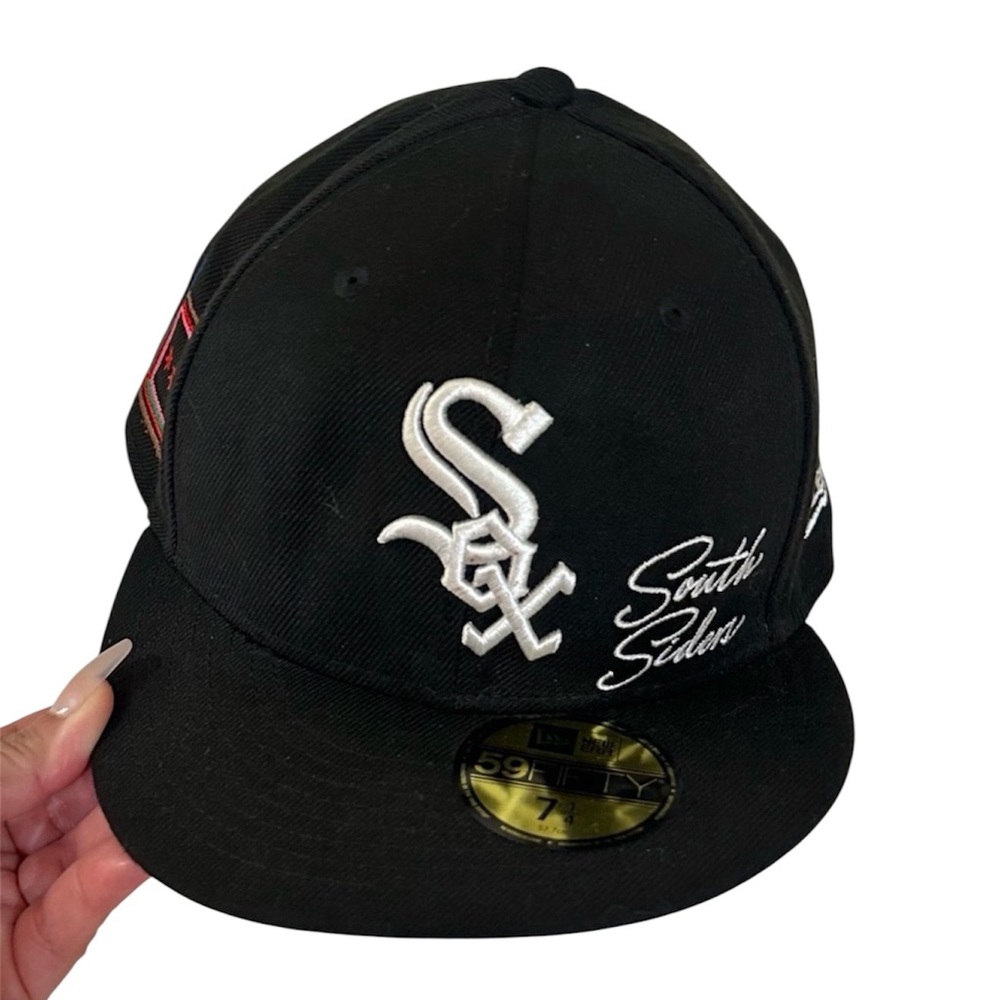 South Side Chicago White Sox Black and White Baseball Cap